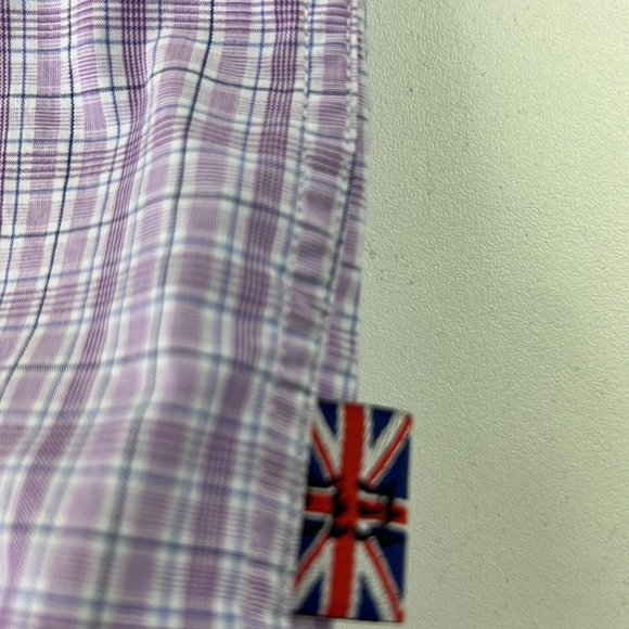 English Laundry mauve plaid classic button down shirt - Picture 6 of 11